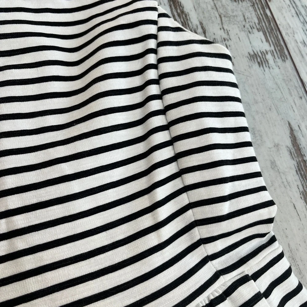 J.Crew Daybreak Striped Pleated Ponte Mini Dress - Size Small - Picture 14 of 16
